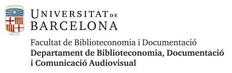 Departament Biblioteconomia, Documentació i Comunicació Audiovisual UB
