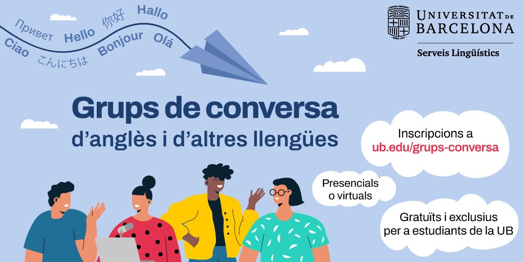 cartell grups de conversa ub